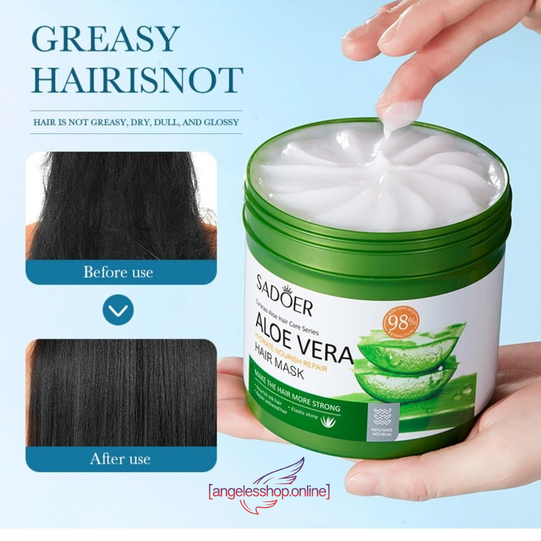 Tratamiento de sábila para cabello